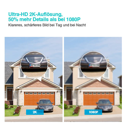 HiKam A9 2023 Aussen WLAN Überwachungskamera - 2K Schwenkbar
