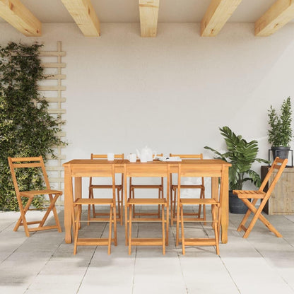 vidaXL Bistrostuhl Klappbar Massivholz Akazie – 8er Set