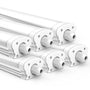 JESLED LED Feuchtraumleuchte 120cm IP65 30W 5200 Lumen 4000K 6 Stück für Wand- und Deckenmontage
