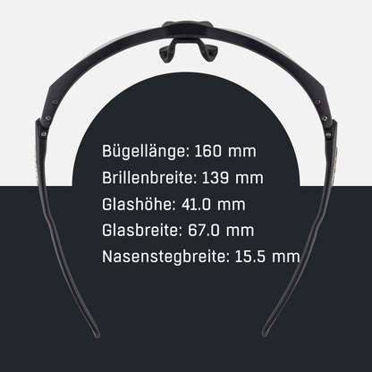 ALPINA Twist Five HR V selbsttönende Sportbrille - black matt