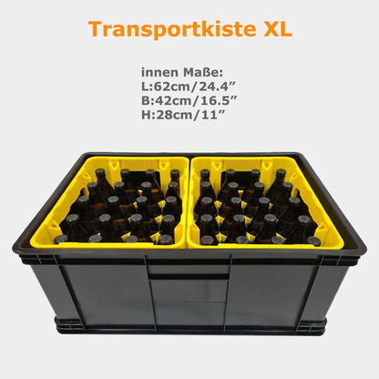 Tiggo Lastenanhänger & Handwagen 2-in-1, 70 Liter Transportbox