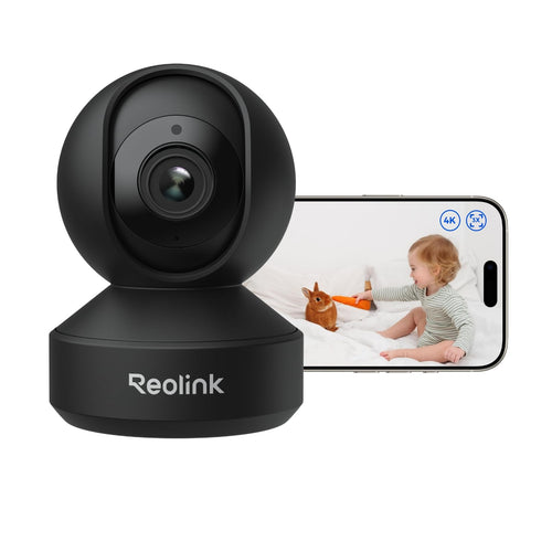 Reolink E1 Zoom 4K PTZ WLAN Überwachungskamera Innen - Schwarz. PTZ-Kamera für 4K WLAN-Videoüberwachung in Innenbereichen.