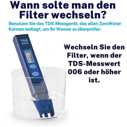 Zerowater 5-Stufiger Wasserfilter Ersatzkartuschen - 4er-Pack