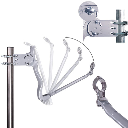 DUR-line Select 75/80cm Sat-Anlage – Hellgrau 4 Teilnehmer Set