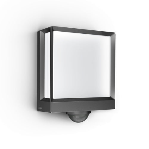 Steinel L 40 SC Connect Smarte LED Aussenwandleuchte - Anthrazit, rechteckig, für smarte Fassadenbeleuchtung.