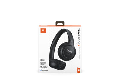 JBL Tune 530 BT Wireless On-Ear Kopfhörer, Pure Bass, Schwarz