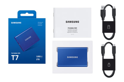 Samsung Portable SSD T7 Externe SSD 2 TB Blau