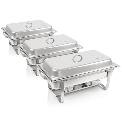 Mahlzeit Profi Set Montpellier Chafing Dish – 3x Edelstahl