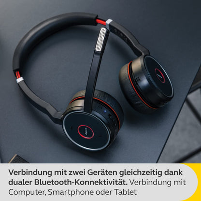 Jabra Evolve 75 SE Headset Schnurlos ANC Stereo - Schwarz