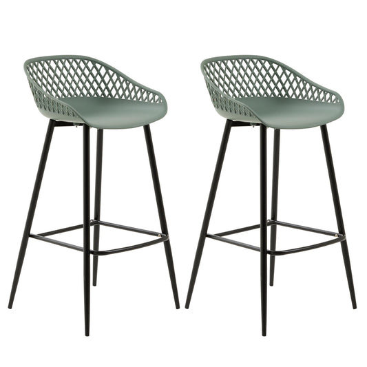 IDIMEX Barhocker IREK Retro-Design olivgrün – 2er Pack. Olivgrüner Barhocker zur erhöhten Sitzgelegenheit an Theken.