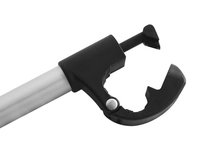 EUFAB Rahmenhalter lang für Fahrradträger, Ø 25+30 mm, schwarz/silber