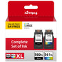 CARTRIGO Canon 560 561 Druckerpatronen - Schwarz & Farbe 2er-Pack. Tintenpatronen zum Drucken in Canon Druckern.