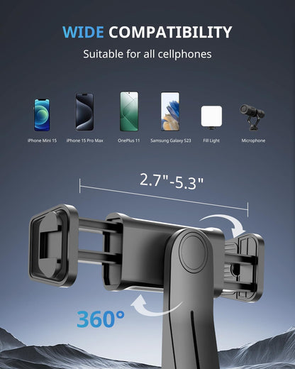 UBeesize Ringlicht 12 Zoll mit 50 Zoll Stativ, dimmbar, Schwarz