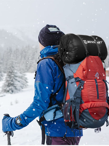 Bessport Mumienschlafsack Winter, ultraleicht mit kleinem Packmass