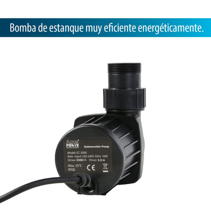 AquaForte EC 5.000 Teichpumpe für Filter, Bachläufe, Wasserfälle