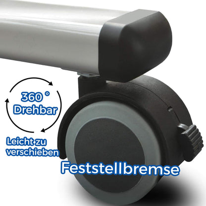 OfficeMarshal Mobiles Whiteboard 120x180cm - Doppelseitig Magnetisch