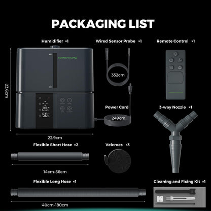 MARS HYDRO Pflanzen Luftbefeuchter Ultraschall - 5L Top-Fill