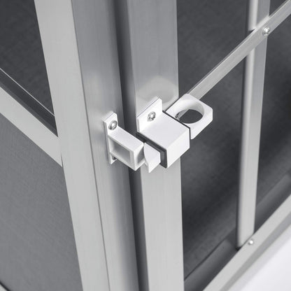 EUGAD Alu Hundetransportbox – 65x85x71cm Mittel