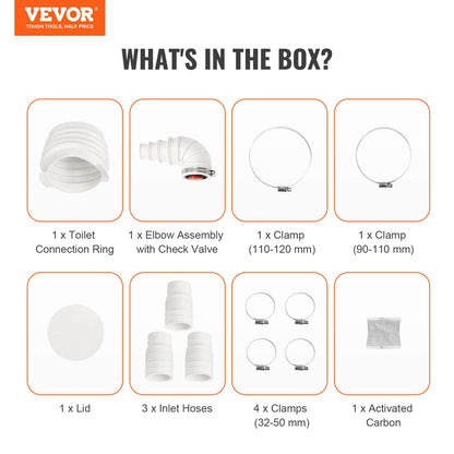 VEVOR Fäkalienhebeanlage 500W Abwasserpumpe 8m Förderhöhe