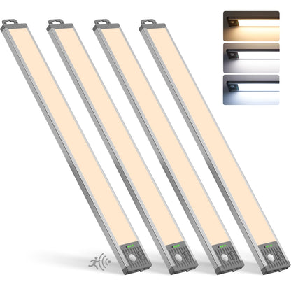 GOODEA LED Unterbauleuchte mit Bewegungssensor, 44,5 cm, 4er Set
