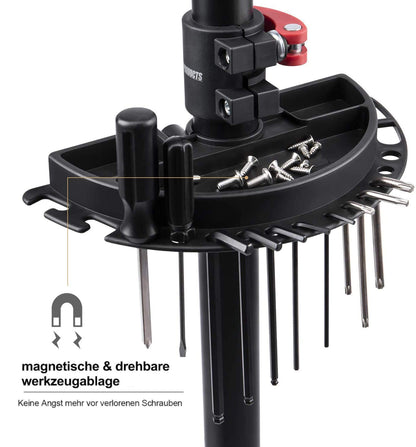 CXWXC Fahrrad Reparaturständer Montageständer - Schwerlast Schwarz