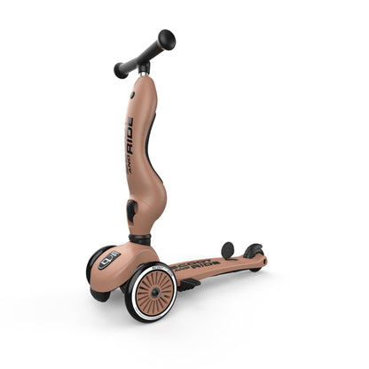 Scoot & Ride Highwaykick 1 Push and Go 2in1 Kinderroller Mocha