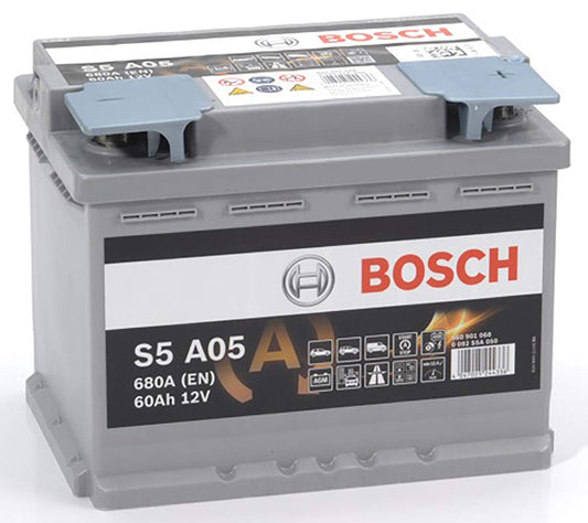 Bosch Automotive 0092S5A050 AGM Batterie 12V 60Ah 680A