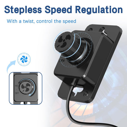 Aygrochy Rohrventilator Inline Abluftlüfter - 150mm Regelbar