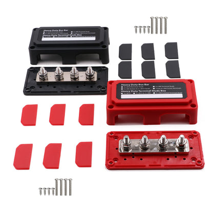 Gloaso Sammelschiene DC Busbar 300A – 4x M8 Stromverteiler