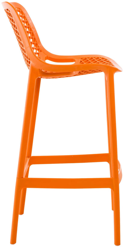 CLP Barhocker Air Kunststoff, 75 cm – wetterbeständig, orange