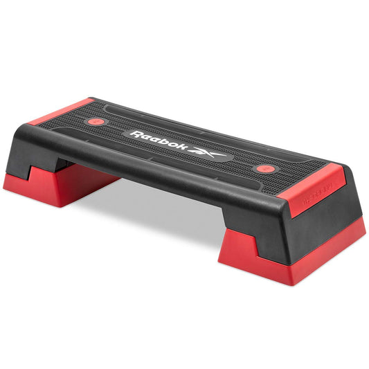 Reebok Bluetooth Step 2021, ein roter Trainingsstep für Cardio- und Aerobic-Training.
