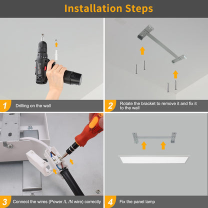 Luminova Dimmbar LED Deckenleuchte Panel 100x25 cm – Ultra Dünn