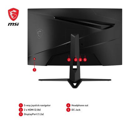 MSI G2422C Curved Gaming Monitor 23.6 Zoll FHD - 180Hz 1ms