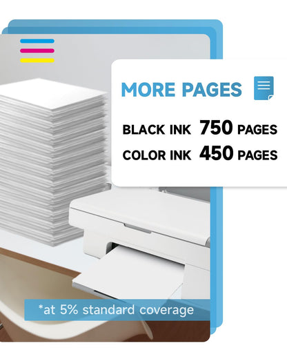 INKYEAH 305 XL Druckerpatronen kompatibel für HP 305, Schwarz + Farbe