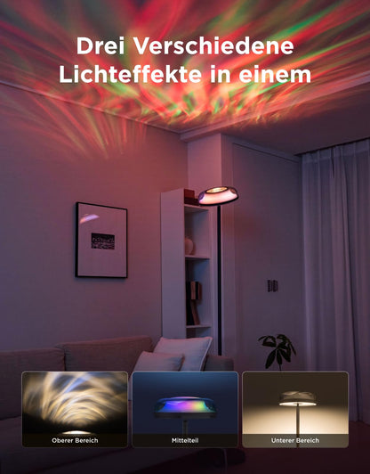 Govee Stehlampe RGBICWW Deckenfluter mit Wellenbeleuchtung H60B0
