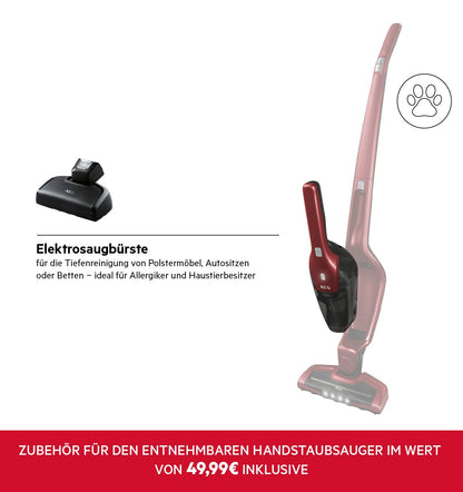 AEG Ergorapido 2in1 Akku Staubsauger CX7-2-45AN Rot