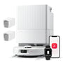 roborock Qrevo QV 35A Saugroboter mit Wischfunktion, 8000 Pa, weiss, mit All-in-One-Dockingstation