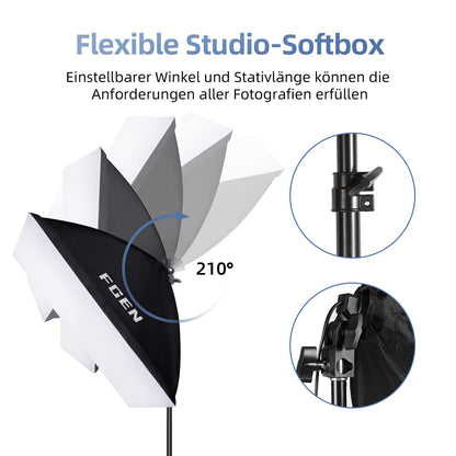 FGen Softbox Set LED 2x 50x70cm - 85W 2700-6400K