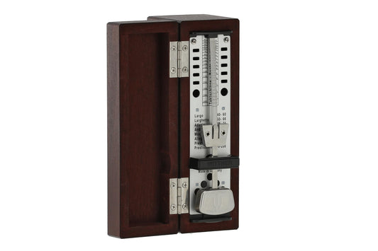 Wittner Taktell Super-Mini 880.2 Metronom – Mahagoni matt. Klassisches Pendel-Metronom zur exakten Taktgebung beim Musizieren.