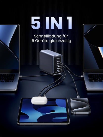 UGREEN Nexode 300W USB C Ladegerät 5 Ports GaN PD 3.1