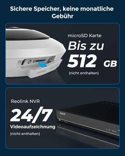 Reolink FE-W 6MP WLAN Fisheye Überwachungskamera Innen