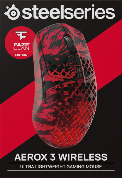 SteelSeries Aerox 3 Wireless Gaming-Maus - Faze Clan Edition