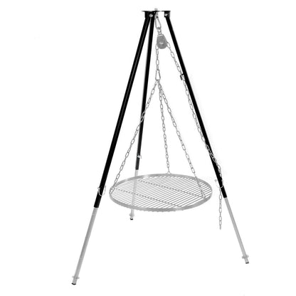 Profi Massiv-Dreibein Grill Kesselhalter - 200cm Edelstahl