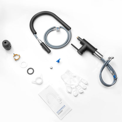 CECIPA SOFETIY SERIE Küchenarmatur Matt Schwarz Ausziehbar Hochdruck