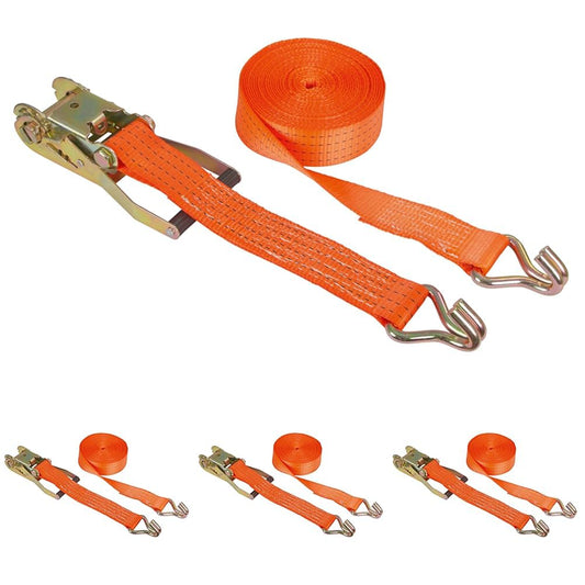 Kerbl Ratschenzurrgurt Spitzhaken 2000kg 15m 50mm orange (4 Stk): Orange. Sichert Ladung.
