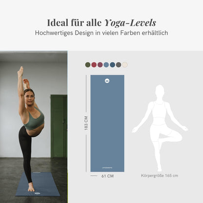 Lotuscrafts Mudra Yogamatte 5 mm rutschfest OEKO-TEX 100