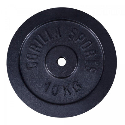 GORILLA SPORTS Hantelscheiben Gusseisen – 30/31mm Bohrung