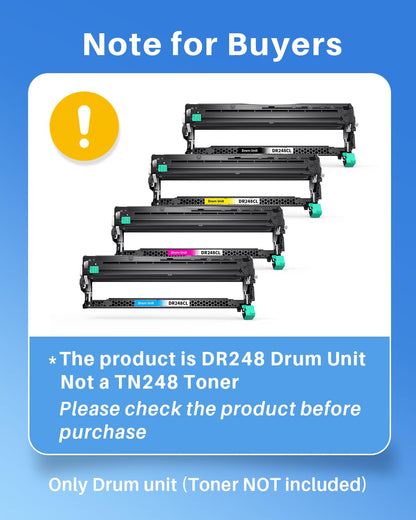 Skydo DR-248CL Trommeleinheit Kompatibel Brother - 4er-Pack