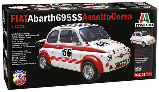 Italeri 4705S Fiat Abarth 695 SS/Assetto Corsa Modellbausatz - 1:12