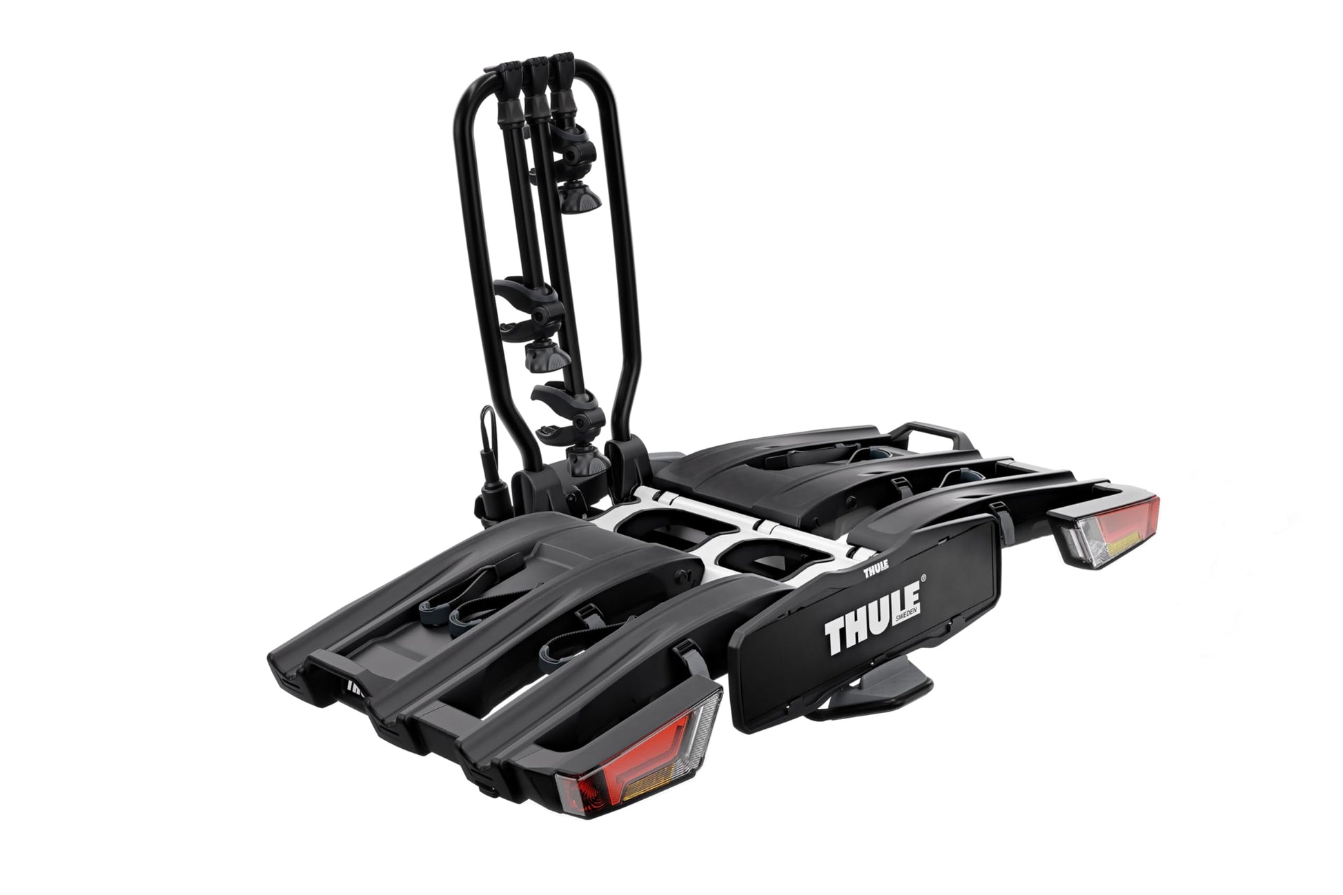 Thule EasyFold XT Fahrradträger Anhängerkupplung 3er Schwarz. Schwarzes Modell für 3 Fahrräder, zur Montage an der Anhängerkupplung.